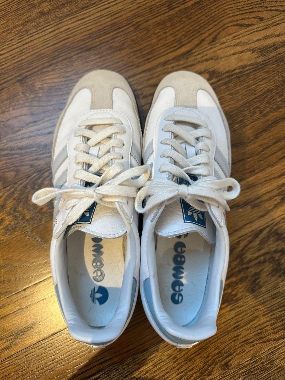 adidas SAMBA OG Sneakers in White-Halo Blue - Picture 5 of 13